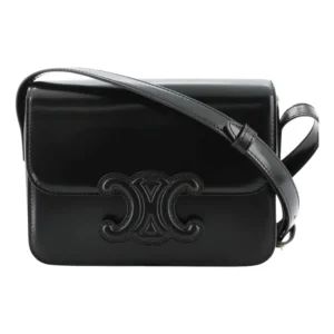 sac a main celine triomphe en cuir noir 36539781 1 3
